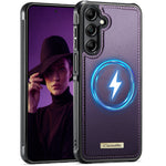 CaseMe For Samsung Galaxy M44 5G / Galaxy A14 5G C69 Series Magnetic Case Leather Coated TPU Phone Cover