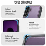 CaseMe For Samsung Galaxy M44 5G / Galaxy A14 5G C69 Series Magnetic Case Leather Coated TPU Phone Cover