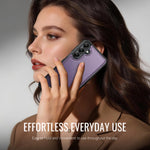 CaseMe For Samsung Galaxy M44 5G / Galaxy A14 5G C69 Series Magnetic Case Leather Coated TPU Phone Cover