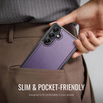 CaseMe For Samsung Galaxy M44 5G / Galaxy A14 5G C69 Series Magnetic Case Leather Coated TPU Phone Cover