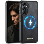 CaseMe For Samsung Galaxy M44 5G / Galaxy A14 5G C69 Series Magnetic Case Leather Coated TPU Phone Cover