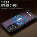 CaseMe For Samsung Galaxy A53 5G C69 Series Magnetic Case Leather Coated TPU Phone Cover