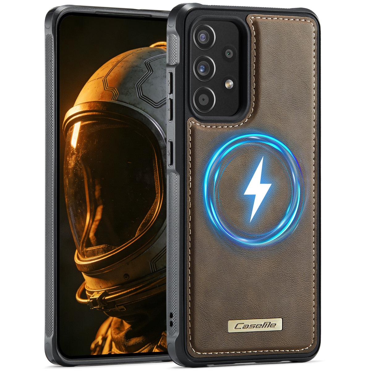 CaseMe For Samsung Galaxy A53 5G C69 Series Magnetic Case Leather Coated TPU Phone Cover