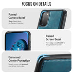 CaseMe For Samsung Galaxy S20 4G / Galaxy S20 5G C69 Series Magnetic Case Leather Coated TPU Phone Cover