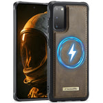 CaseMe For Samsung Galaxy S20 4G / Galaxy S20 5G C69 Series Magnetic Case Leather Coated TPU Phone Cover