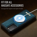 CaseMe For Samsung Galaxy S20 Plus 4G / Galaxy S20 Plus 5G C69 Series Magnetic Case Leather Coated TPU Phone Cover