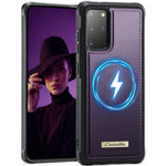 CaseMe For Samsung Galaxy S20 Plus 4G / Galaxy S20 Plus 5G C69 Series Magnetic Case Leather Coated TPU Phone Cover