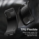 Mofi För OnePlus 15T 5G Bakstycke Borstad Textur Kolfiber Mjukt TPU-skal