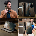 CaseMe For Xiaomi 17 Ultra 5G Case 033 Series RFID Blocking Wallet Stand Calf Texture Leather Phone Cover