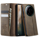 CaseMe For Xiaomi 17 Ultra 5G Case 033 Series RFID Blocking Wallet Stand Calf Texture Leather Phone Cover