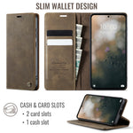 CaseMe For Xiaomi 17 Case 033 Series RFID Blocking Wallet Stand Calf Texture Leather Phone Cover