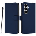 For Samsung Galaxy A27 5G Case Solid Color Wallet Leather Phone Cover with Strap