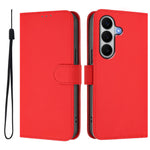 For Samsung Galaxy A27 5G Case Solid Color Wallet Leather Phone Cover with Strap