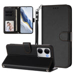 For Xiaomi Redmi 15a 5G Leather Case Wallet Stand Phone Cover with Wrist Strap