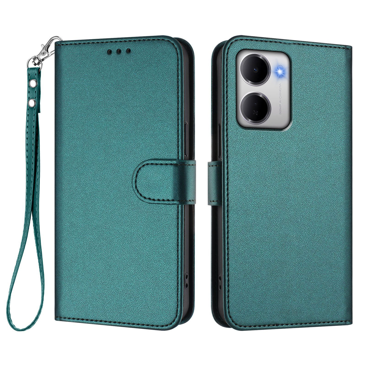 For Xiaomi Redmi 15a 5G Leather Case Wallet Stand Phone Cover with Wrist Strap