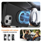 For iPhone 14 Plus / iPhone 15 Plus Magnetic Case Shockproof TPU PC Protective Cover