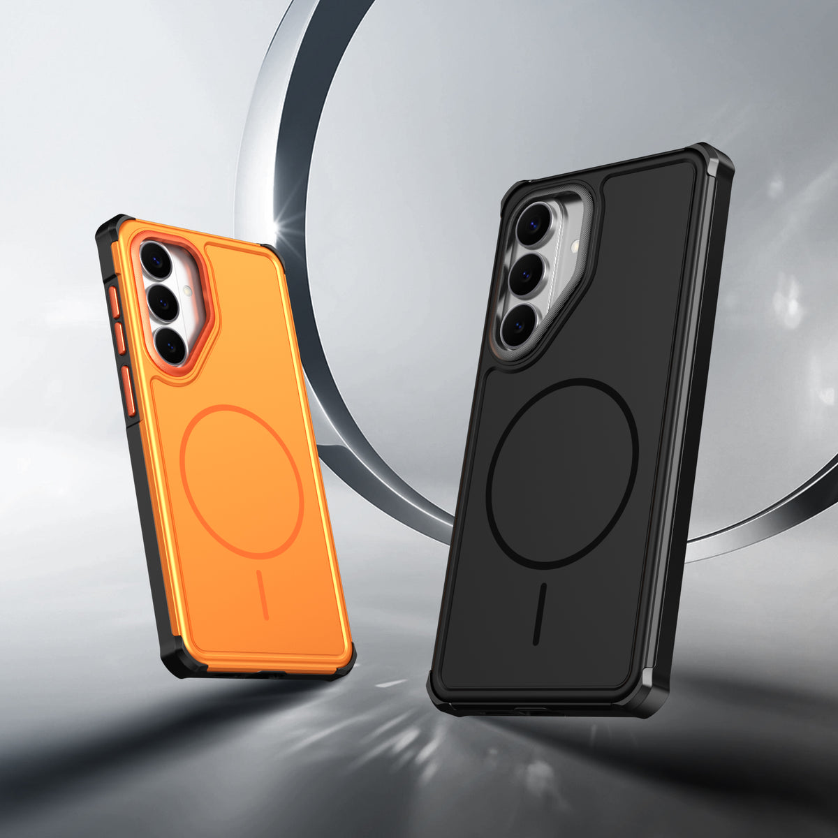 For Samsung Galaxy S23 FE Magnetic Case Shockproof TPU PC Protective Cover