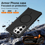 For Samsung Galaxy S22 Ultra 5G / Galaxy S23 Ultra Magnetic Case Shockproof TPU PC Protective Cover
