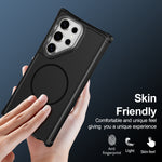 For Samsung Galaxy S22 Ultra 5G / Galaxy S23 Ultra Magnetic Case Shockproof TPU PC Protective Cover