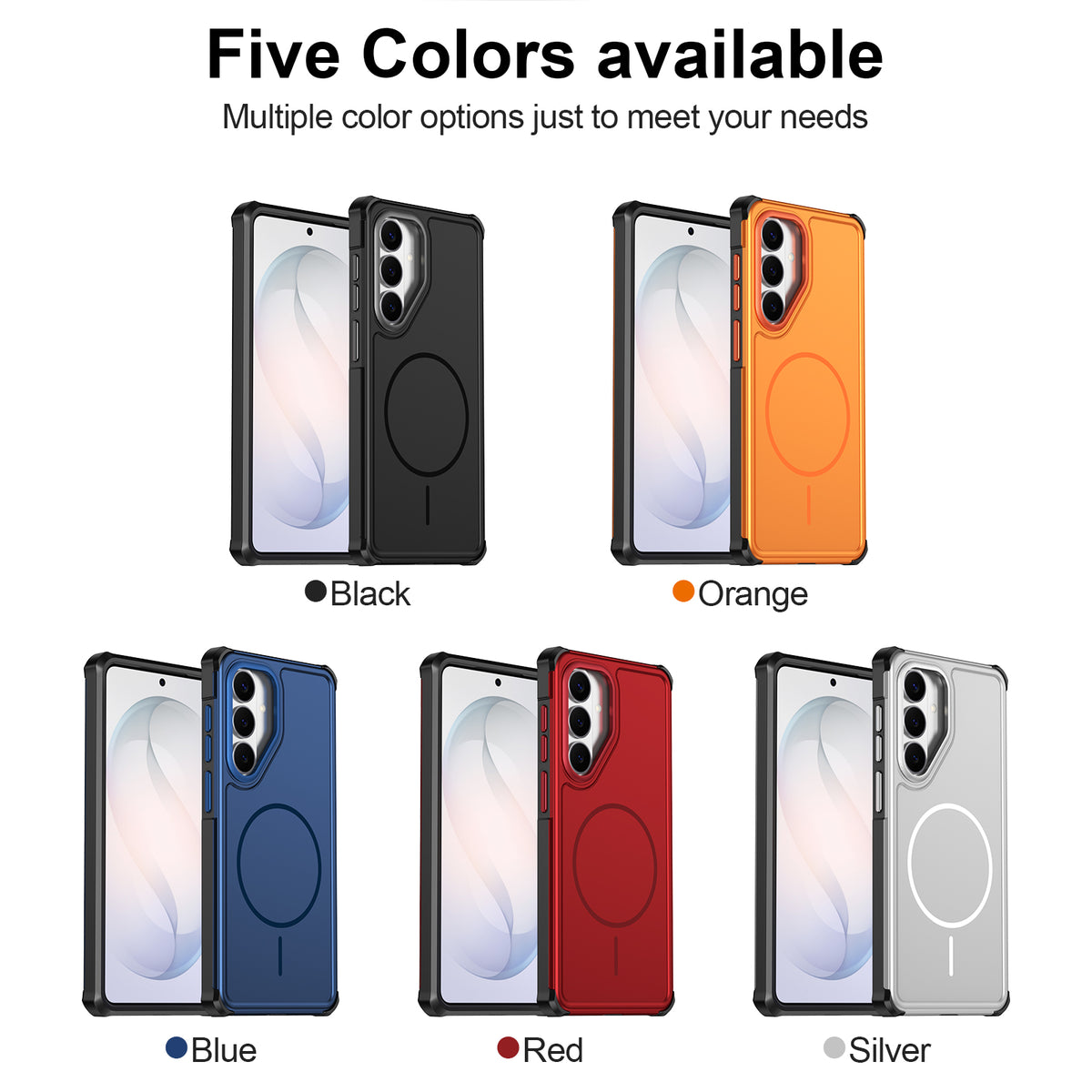 For Samsung Galaxy S23 Magnetic Case Shockproof TPU PC Protective Cover