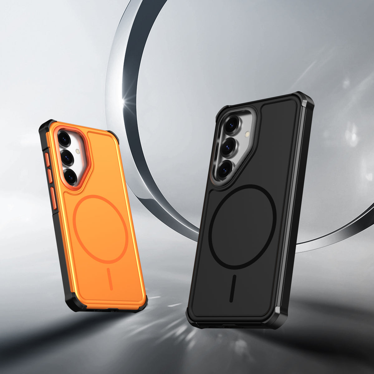 For Samsung Galaxy S24 / Galaxy S25 Magnetic Case Shockproof TPU PC Protective Cover