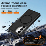 For Samsung Galaxy S24 / Galaxy S25 Magnetic Case Shockproof TPU PC Protective Cover