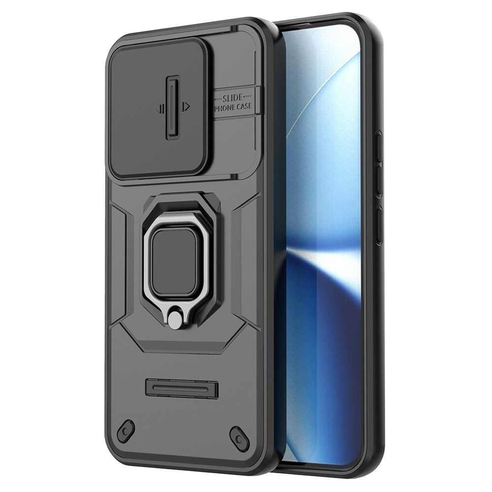 For Xiaomi Poco X8 Pro Max 5G / Redmi Turbo 5 Max 5G Case PC + TPU Kickstand Phone Protector with Lens Cover