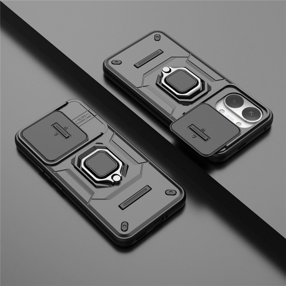 For Xiaomi Poco X8 Pro Max 5G / Redmi Turbo 5 Max 5G Case PC + TPU Kickstand Phone Protector with Lens Cover