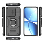 For Xiaomi Poco X8 Pro Max 5G / Redmi Turbo 5 Max 5G Case PC + TPU Kickstand Phone Protector with Lens Cover