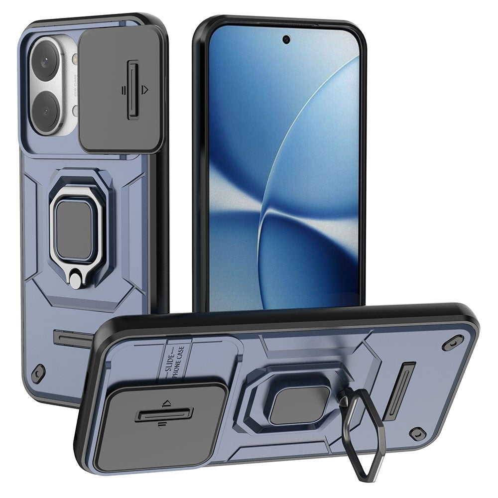 For Xiaomi Poco X8 Pro Max 5G / Redmi Turbo 5 Max 5G Case PC + TPU Kickstand Phone Protector with Lens Cover