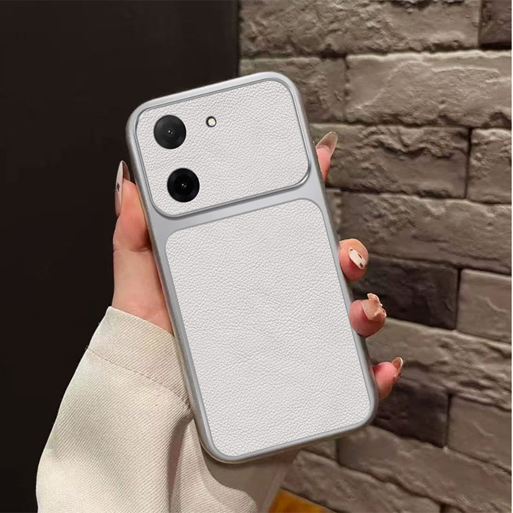 For Xiaomi Redmi A5 NFC (EU) (173.45mm) Case PU Leather Texture Shockproof TPU Protective Phone Cover