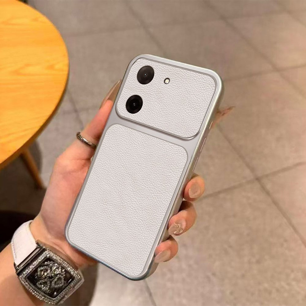 For Xiaomi Redmi A5 NFC (EU) (173.45mm) Case PU Leather Texture Shockproof TPU Protective Phone Cover
