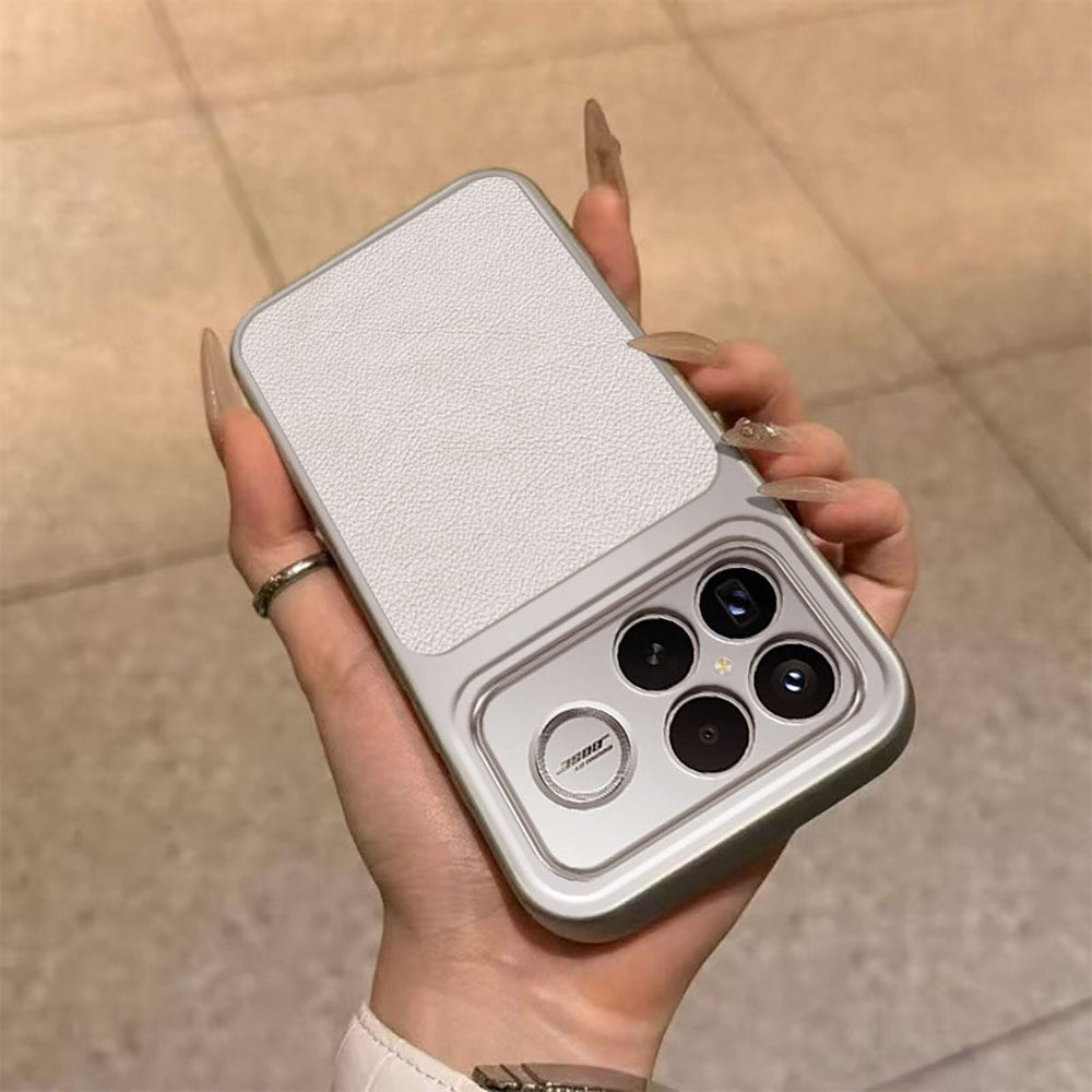 Xiaomi Poco F8 Ultra / Redmi K90 Pro Max 5G-skal PU-lädertextur stötsäkert TPU-skyddande mobilskal