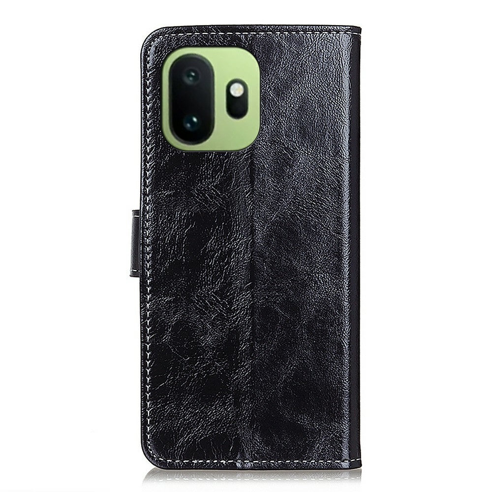 OnePlus 15T 5G Plånboksfodral Lädermobilfodral Crazy Horse Texture