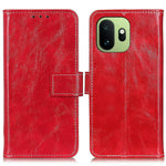 OnePlus 15T 5G Plånboksfodral Lädermobilfodral Crazy Horse Texture
