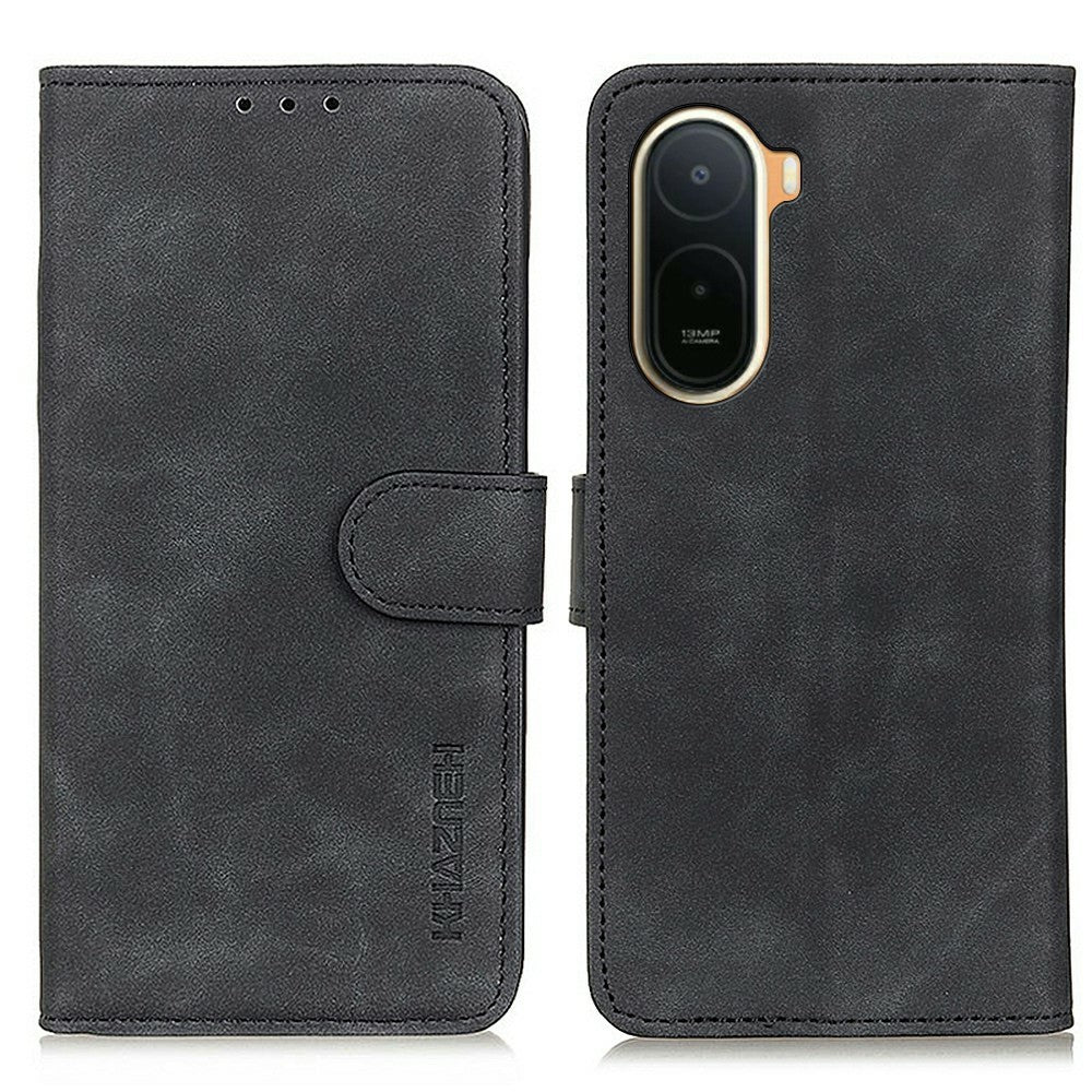 KHAZNEH Case For Xiaomi Poco C85x 5G / Redmi A7 Pro 4G (171.56mm) / Redmi A7 Pro 5G PU Leather Retro Texture Phone Cover