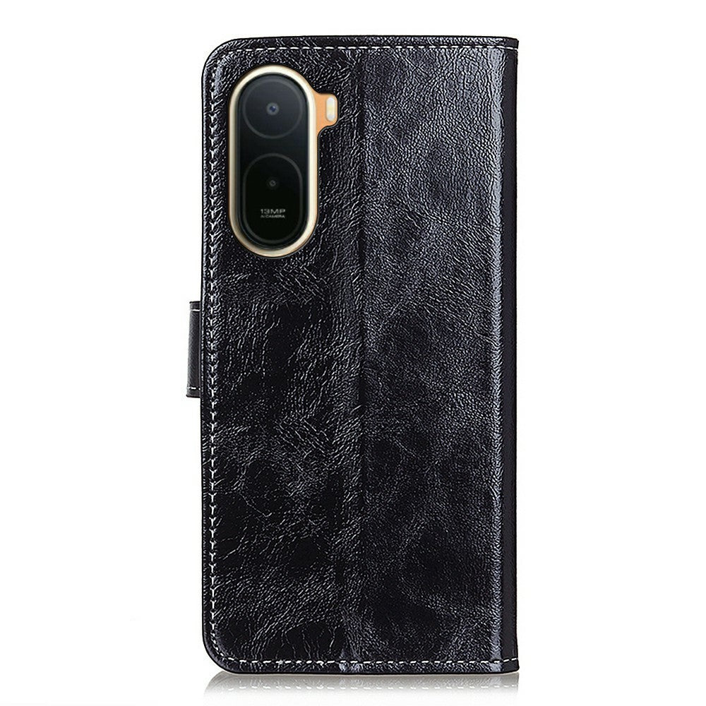 Case For Xiaomi Poco C85x 5G / Redmi A7 Pro 4G (171.56mm) / Redmi A7 Pro 5G Wallet Leather Phone Cover Crazy Horse Texture