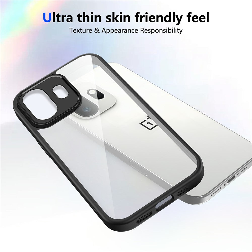 OnePlus 15T 5G-skal, matt hud, pekskärm, klar PC + TPU, stötsäkert bakstycke