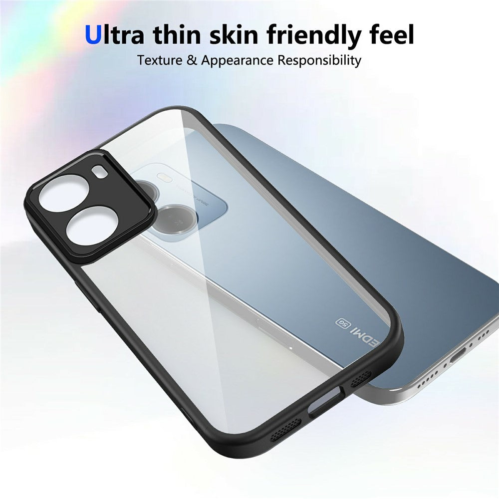 For Xiaomi Redmi 15a 5G Case Matte Skin Touch Clear PC + TPU Shockproof Phone Back Cover