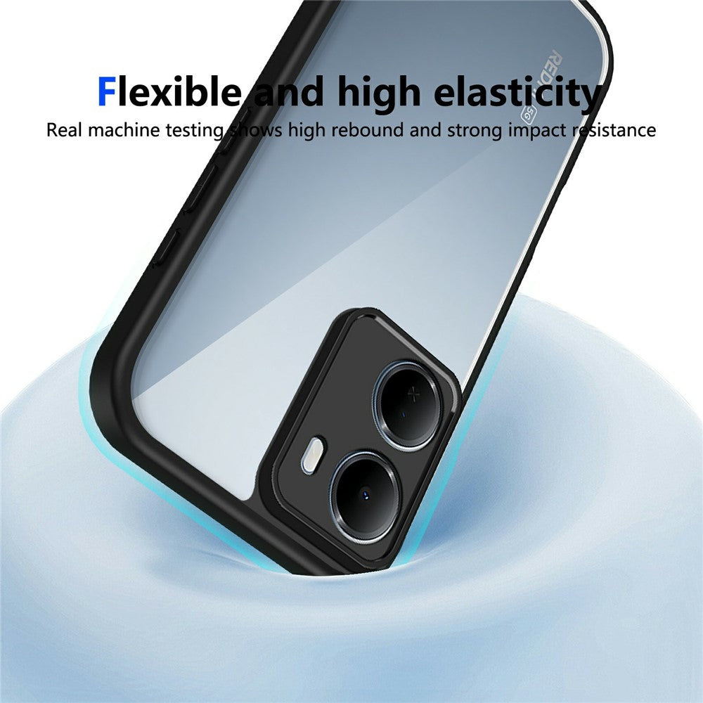 For Xiaomi Redmi 15a 5G Case Matte Skin Touch Clear PC + TPU Shockproof Phone Back Cover
