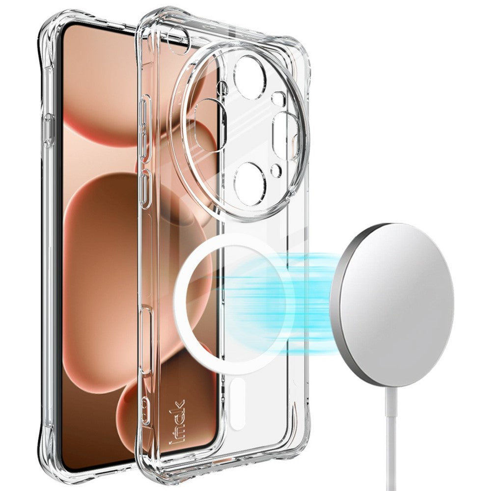 IMAK til Oppo Find X9 Ultra 5G, magnetisk etui med airbag-stødbeskyttelse, TPU-mobilcover