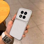 Case For Xiaomi Redmi Note 14 Pro 5G  /  Poco X7 5G PU Leather Texture Shockproof TPU Protective Phone Cover