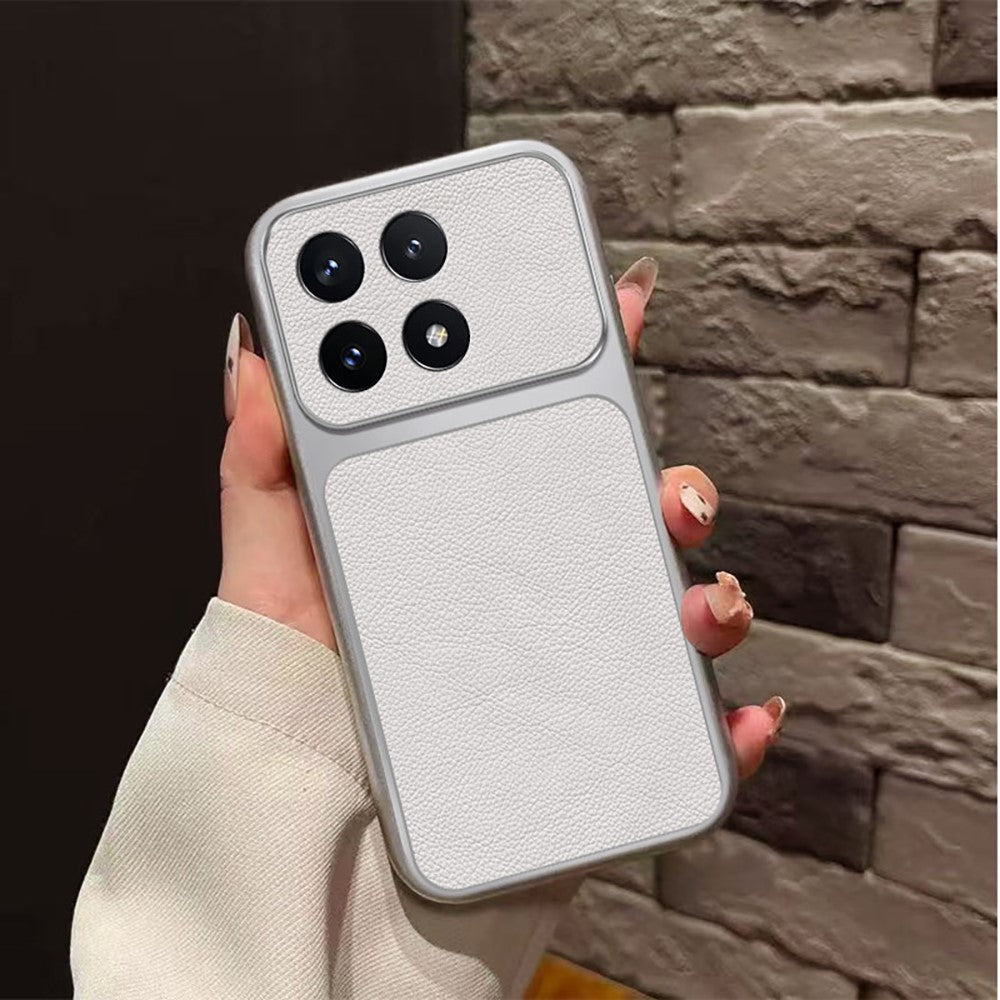 For Xiaomi 14T Pro Case PU Leather Texture Shockproof TPU Protective Phone Cover
