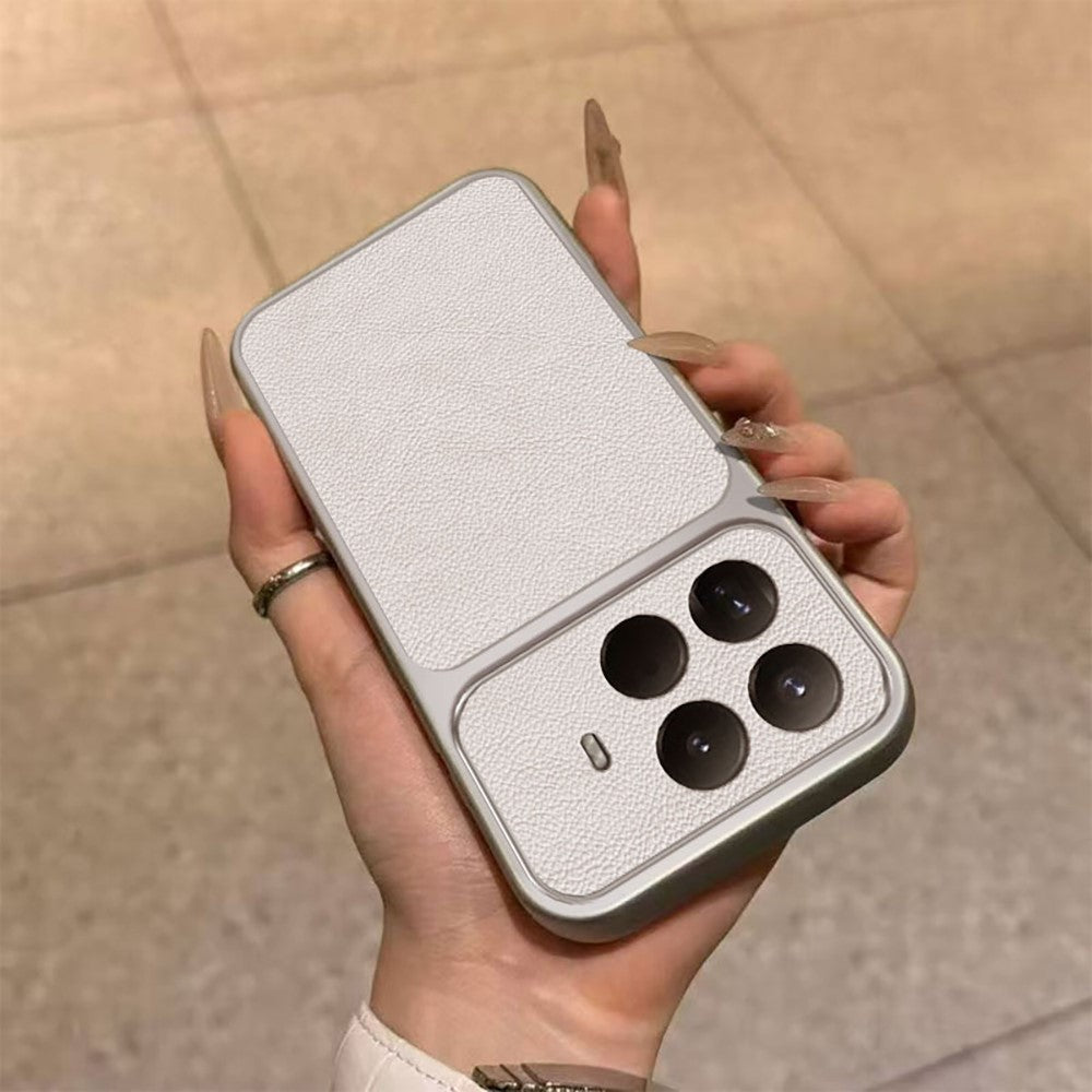 For Xiaomi 15T Pro Case PU Leather Texture Shockproof TPU Protective Phone Cover