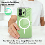 IMAK för OnePlus 15T 5G Magnetiskt Skal Airbag Stötsäkert Skyddande TPU mobilskal