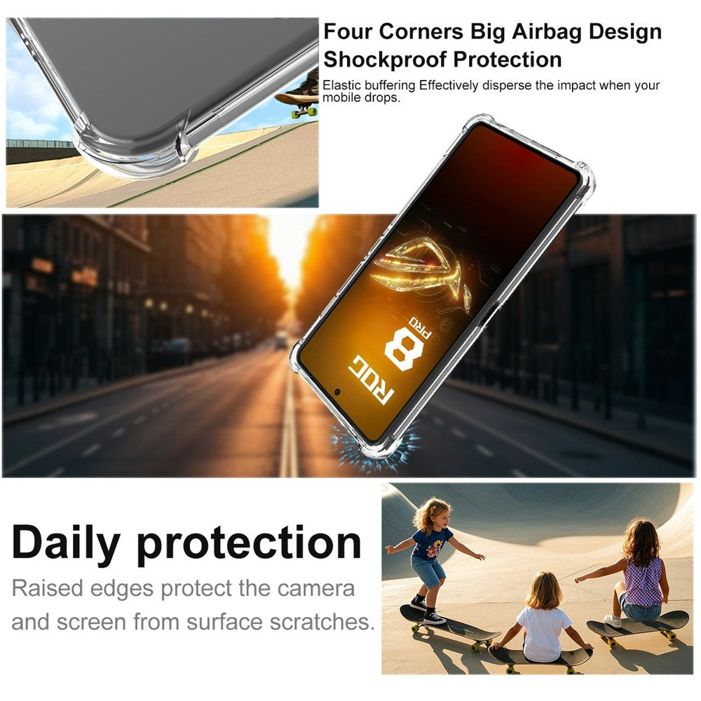 IMAK magnetisk TPU-mobilskal til Asus ROG Phone 8 5G / Phone 8 Pro 5G med airbag og stødsikker beskyttelse