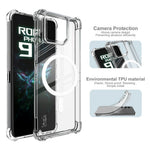 IMAK magnetisk TPU-mobilskal til Asus ROG Phone 9 5G / Phone 9 Pro 5G / Phone 9 FE 5G med airbag og stødsikker beskyttelse
