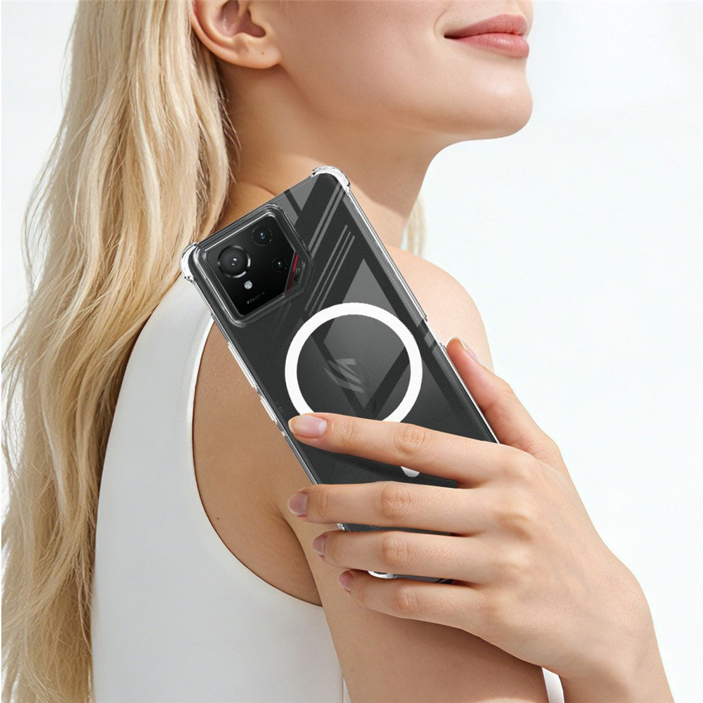 IMAK magnetisk TPU-mobilskal til Asus ROG Phone 9 5G / Phone 9 Pro 5G / Phone 9 FE 5G med airbag og stødsikker beskyttelse