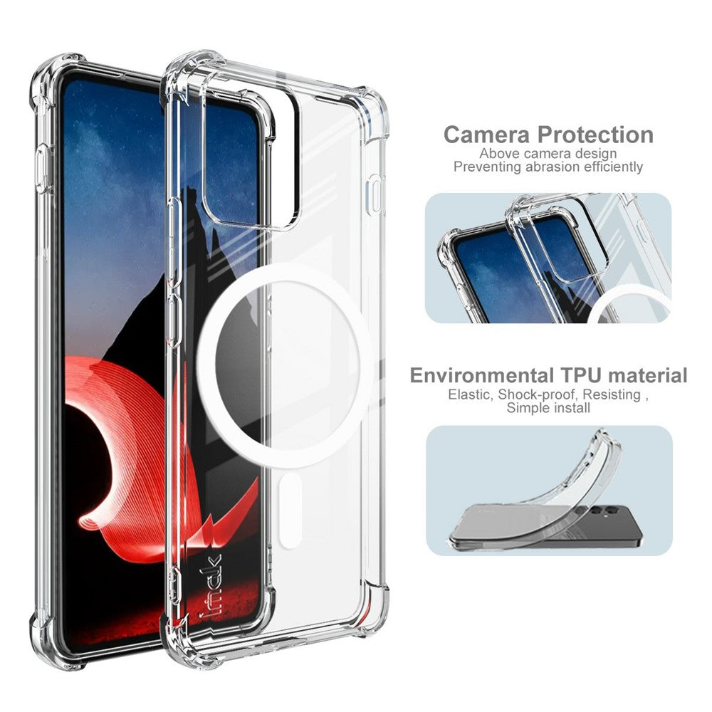 IMAK for Motorola ThinkPhone 5G Magnetic Case Airbag Shockproof Protection TPU Phone Cover