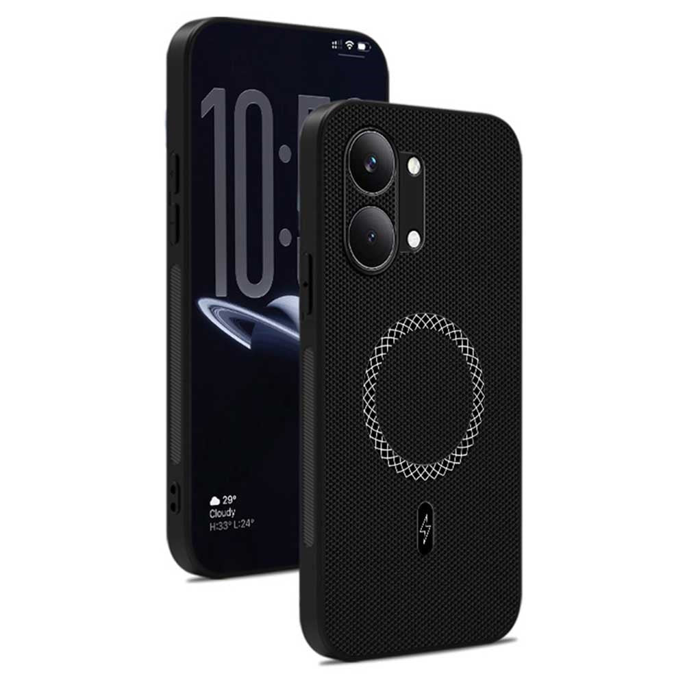 Case For Xiaomi Poco X8 Pro Max 5G  /  Redmi Turbo 5 Max 5G Triangle Texture PU Leather Shockproof Ultra Thin Cover